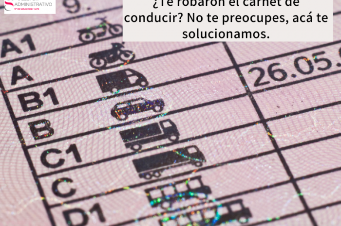 ¿Te robaron el carnet de conducir? No te preocupes, acá te solucionamos.
